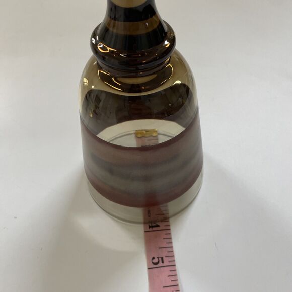 Vintage Set of 3 Libbey Sango Nova Brown Stemmed Glass Water‎ Goblets Wine - Picture 7 of 8